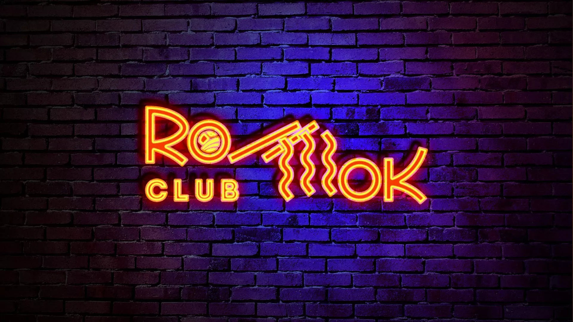 Разработка интерьерной вывески суши-бара «Roll Wok Club» в Кувандыке